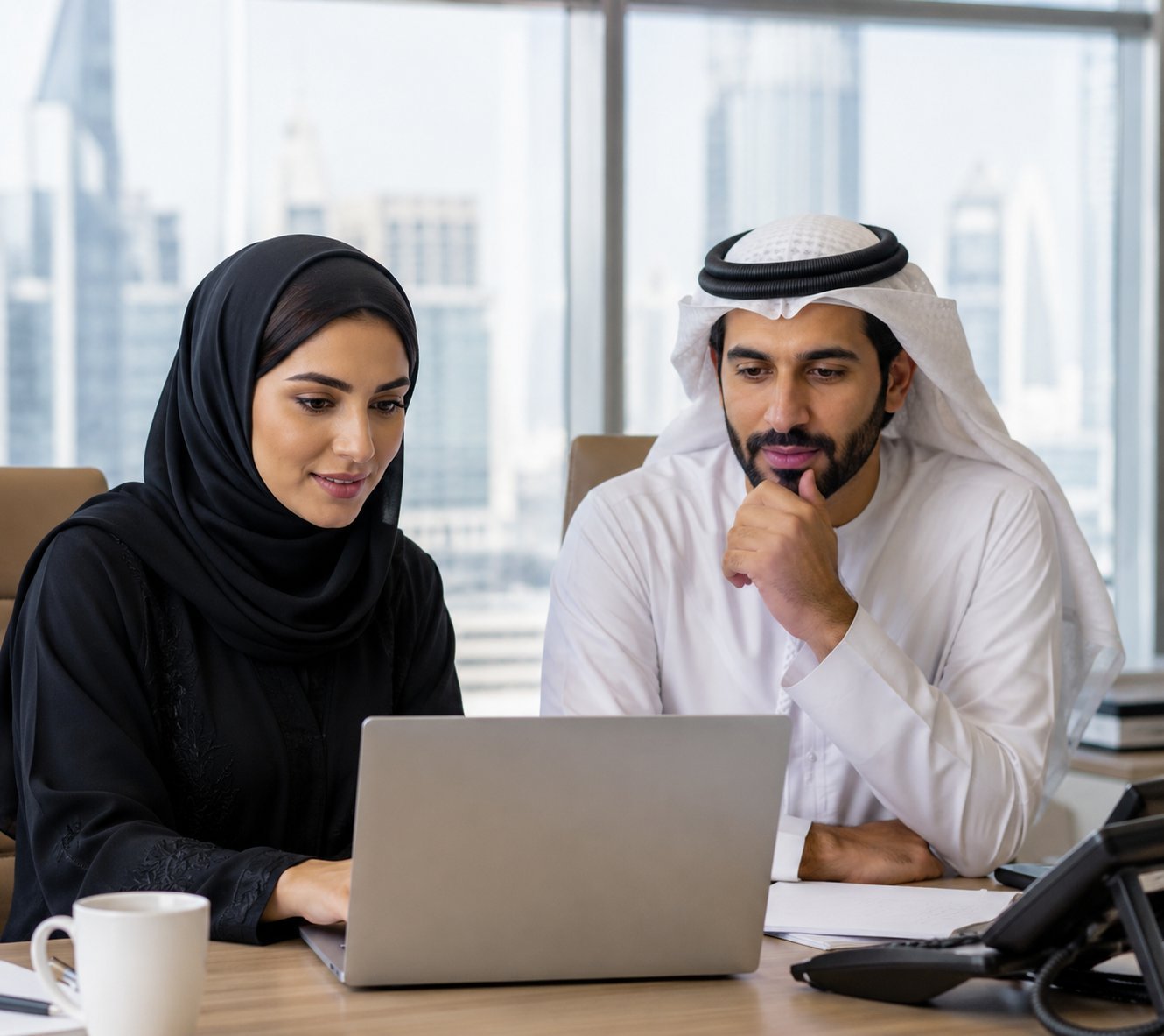 AQLON consultation with clients in the UAE