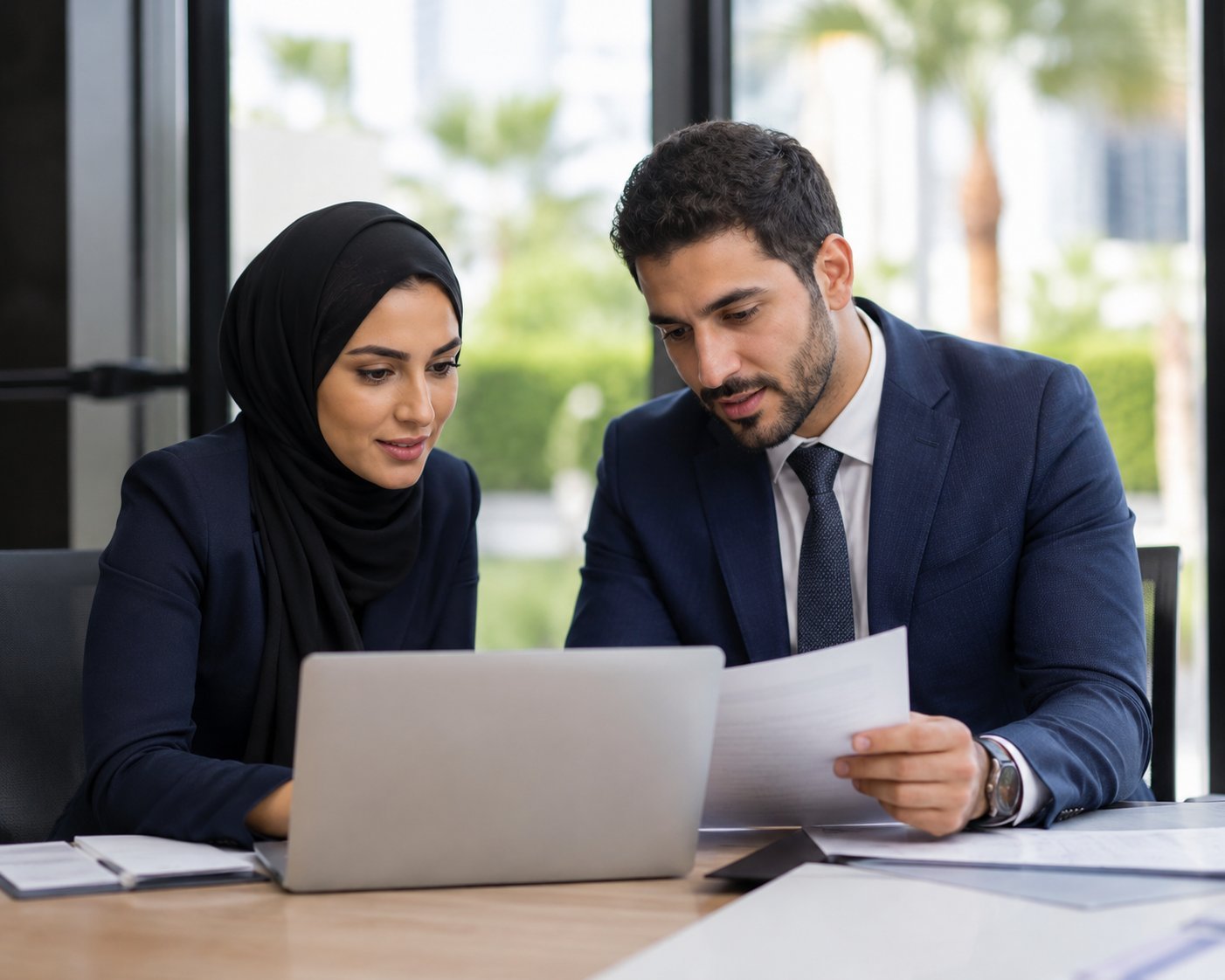 AQLON consultants planning an enterprise technology project in the UAE